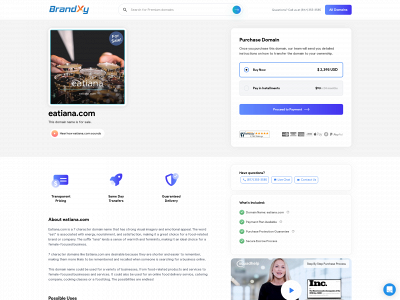 eatiana.com snapshot