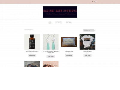 radiantbarnboutique.com snapshot