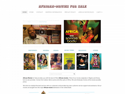 www.africanmoviesforsale.com snapshot