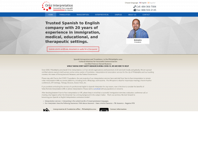 ortiz-interpretation.com snapshot