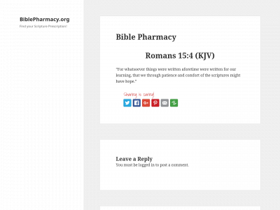 biblepharmacy.org snapshot