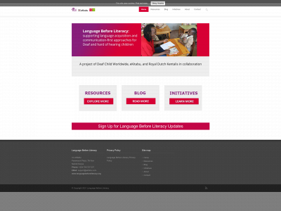 languagebeforeliteracy.org snapshot