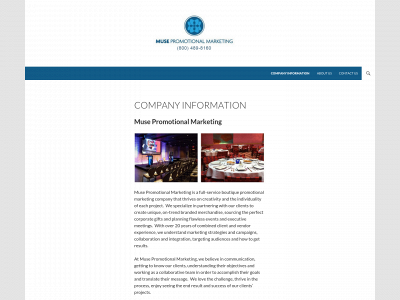 musepromomarketing.com snapshot
