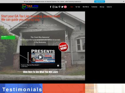 gataxlienbootcamp.com snapshot