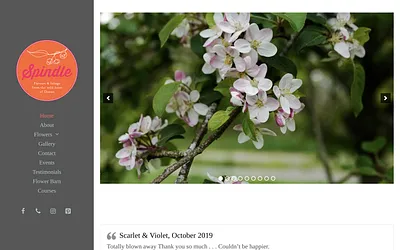 spindleflowers.co.uk snapshot