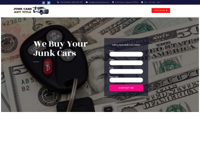junkcarsanytitle.com snapshot