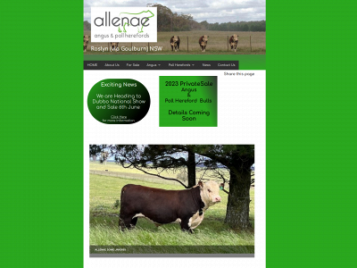 allenaeangusandpollherefords.com snapshot