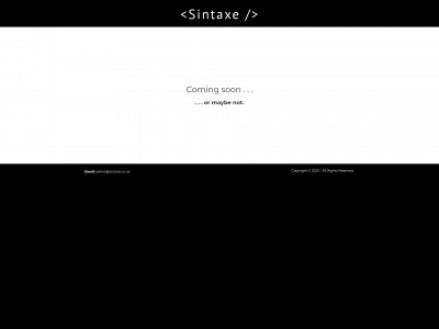 sintaxe.co.uk snapshot