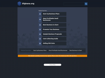 efghana.org snapshot