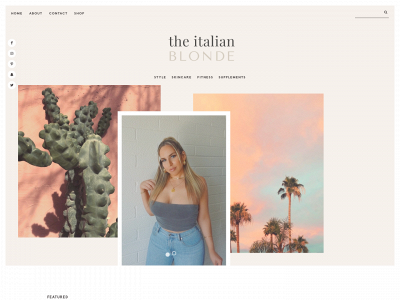 theitalianblonde.com snapshot