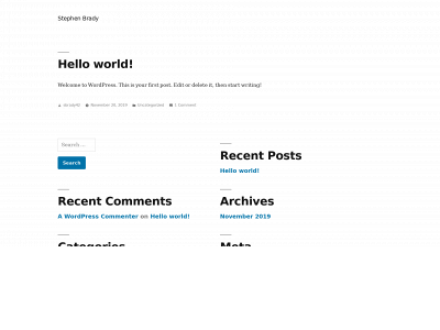 stephenbrady.net snapshot