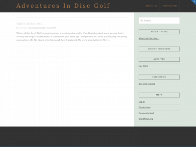 adventuresindiscgolf.com snapshot