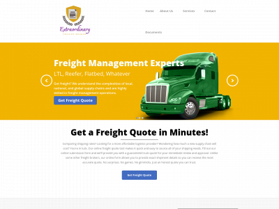 extraordinaryfreightbroker.com snapshot