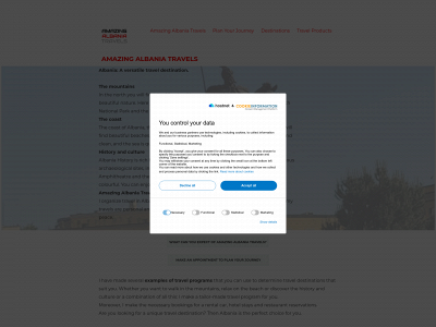 amazingalbaniatravels.com snapshot
