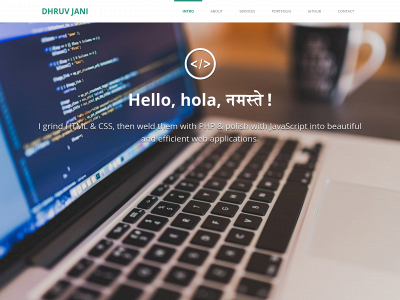 dhruvjani.ca snapshot