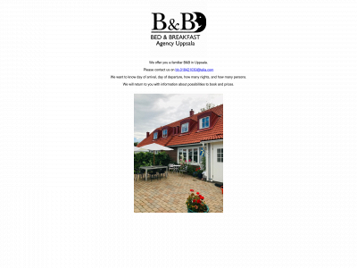 bed-and-breakfast-uppsala.se snapshot