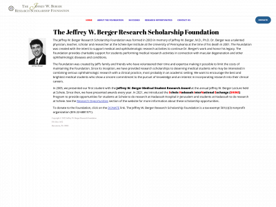 jwbergerfoundation.org snapshot