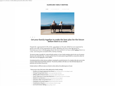 www.eldercarefamilymeeting.com snapshot