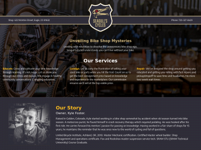 seagullscycles.com snapshot