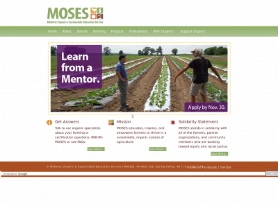 mosesorganic.org snapshot