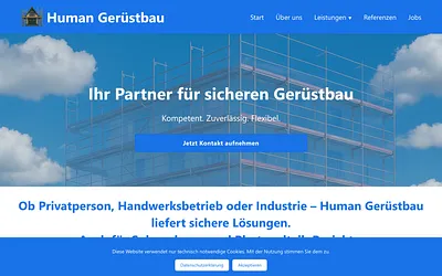 human-geruestbau.de snapshot