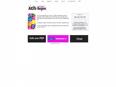 aids-linjen.dk snapshot