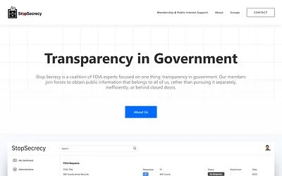 stopsecrecy.org snapshot