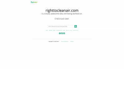 righttocleanair.com snapshot