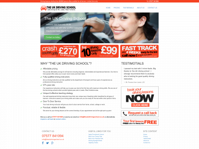 theukdrivingschool.co.uk snapshot