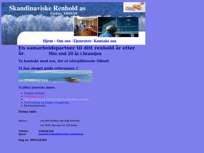 skandinaviske-renhold.no snapshot
