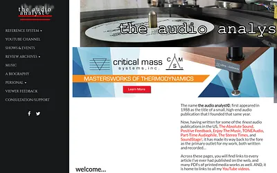theaudioanalyst.com snapshot