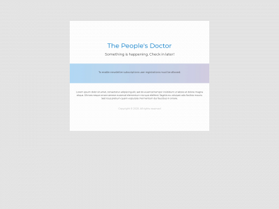 thepeoplesdoctor.org.uk snapshot