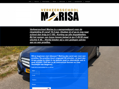 verkeersschoolmarisa.nl snapshot