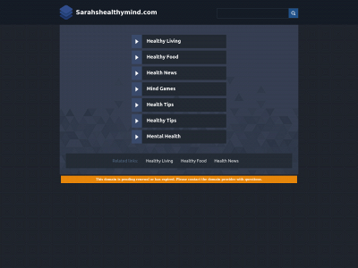 sarahshealthymind.com snapshot