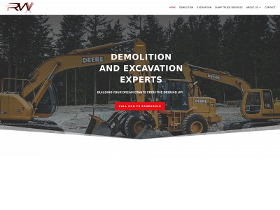 rwexcavation.com snapshot
