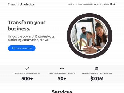 mancinianalytics.com snapshot