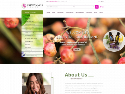 essential-oils.ie snapshot