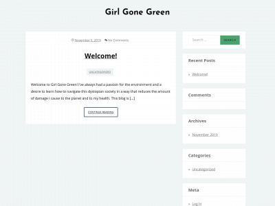 girlgonegreen.org snapshot
