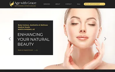 agewithgraceaesthetics.com snapshot