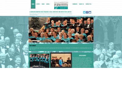 southamptonchoralsociety.org.uk snapshot