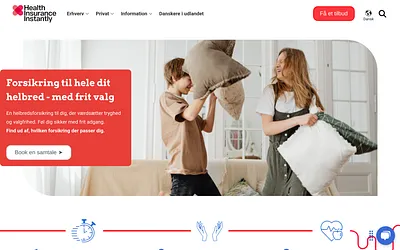 healthinsuranceinstantly.dk snapshot