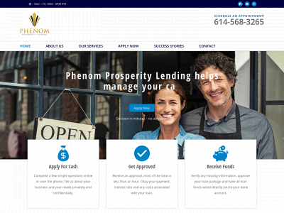 phenomprosperitylending.com snapshot