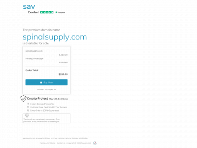 spinalsupply.com snapshot
