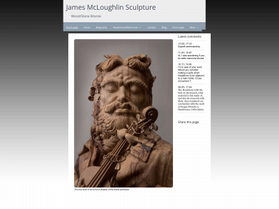 jamesmcloughlinsculpture.com snapshot
