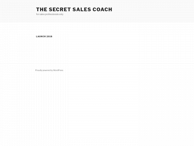 thesecretsalescoach.com snapshot