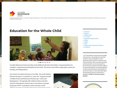 corvallismontessorischool.org snapshot