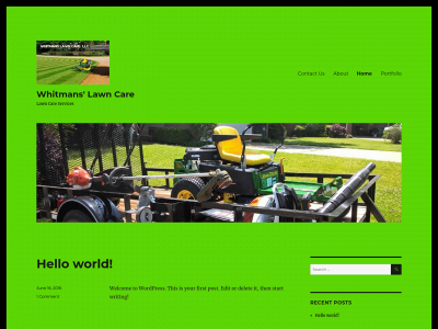 whitmanslawncare.com snapshot