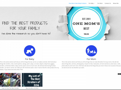 onemomsbest.com snapshot