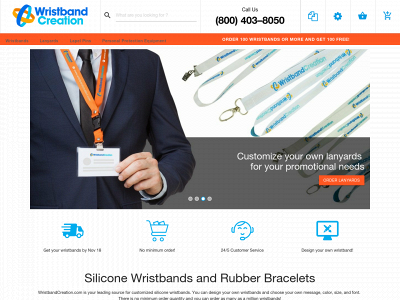 wristbandcreation.com snapshot