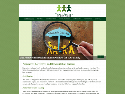 3sistersinsure.com snapshot